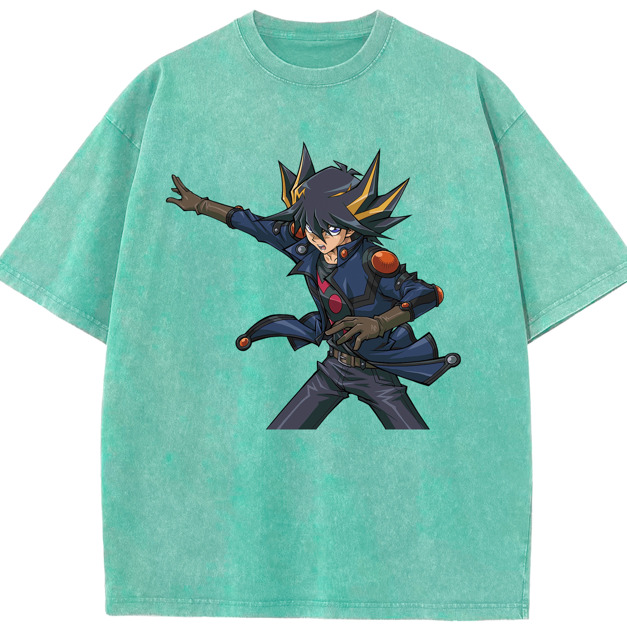 （画像用） 遊☆戯☆王 Yu-Gi-Oh! 綿100% ヴィンテージ風 半袖Tシャツ（フロントプリント）